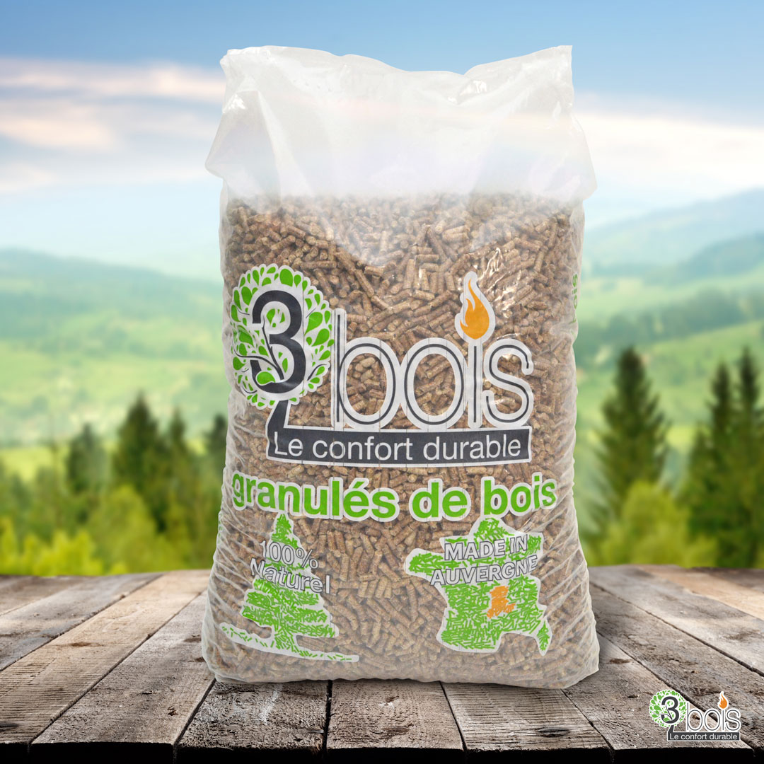 Sac 15kg granulés de bois 3bois
